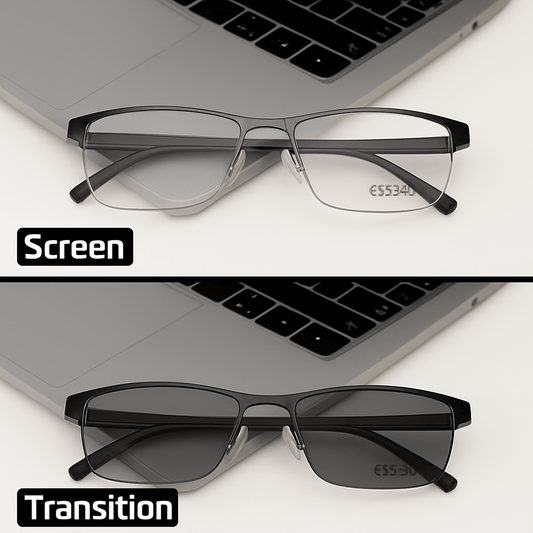 Half Rimless High Quality Eyeglasses Frame - Model: H3608