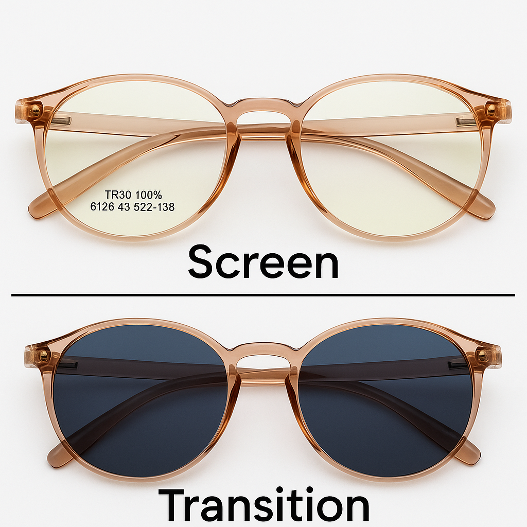 Round Retro Style Optical Frame – Model 6126