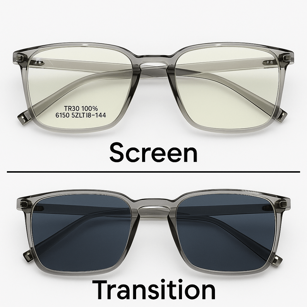 Rectangular Like a Boss Style Optical Frame – Model 6150